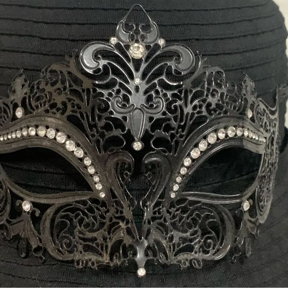 Soft Metal with Rhinestones Masquerade Mask